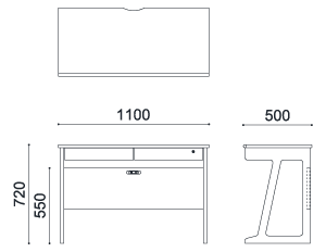 デスク 110(WALNUT)