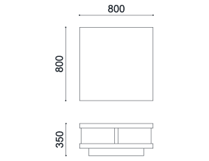 センターテーブル 80(MBR)